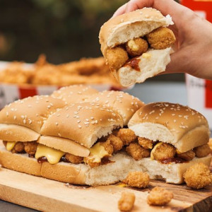 Chicken Popcorn with Bread