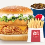 Jumbo Chicken Burger With Pepsi